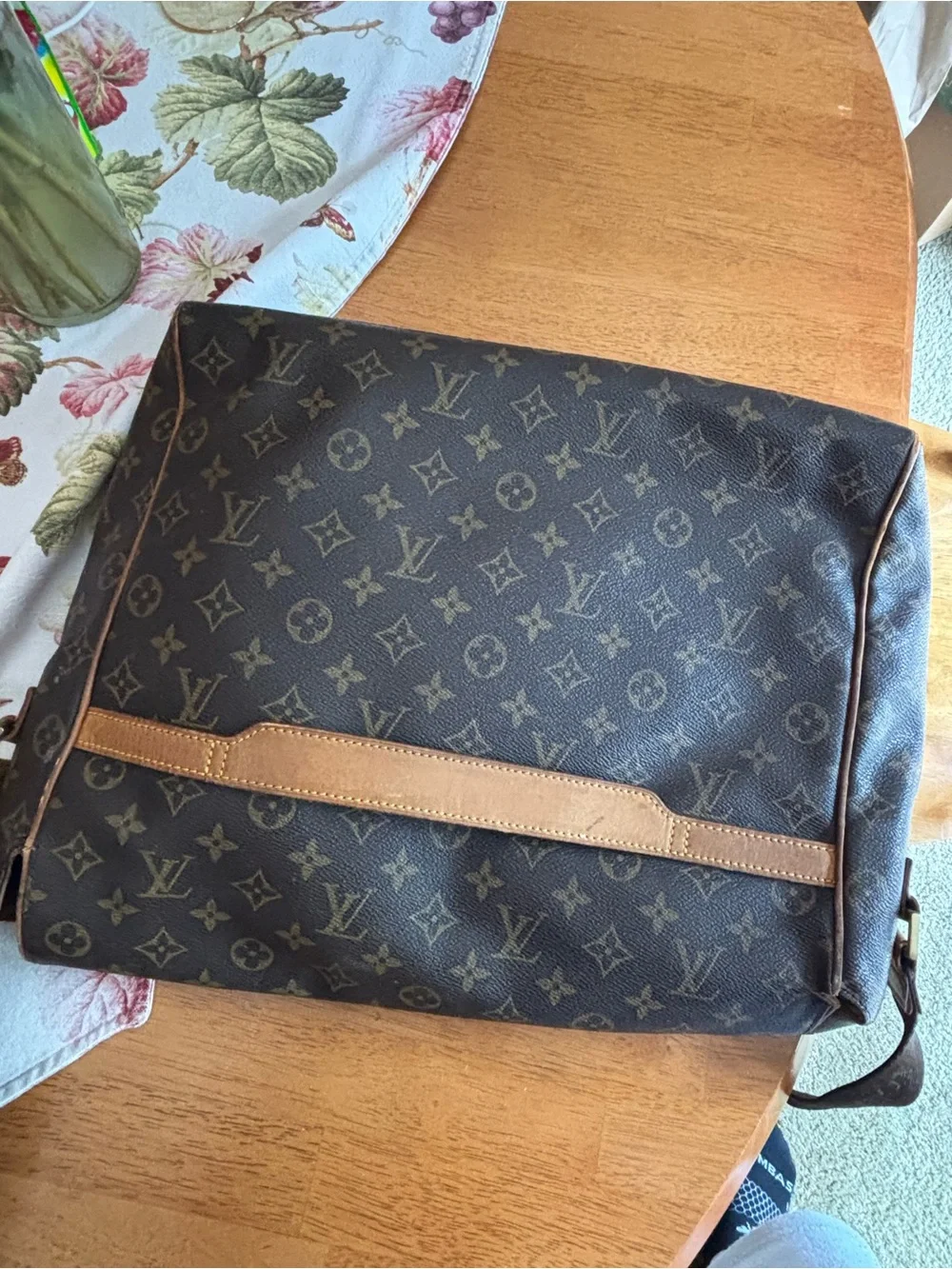 Louis Vuitton Monogram Canvas Messenger Bag in Brown and Tan